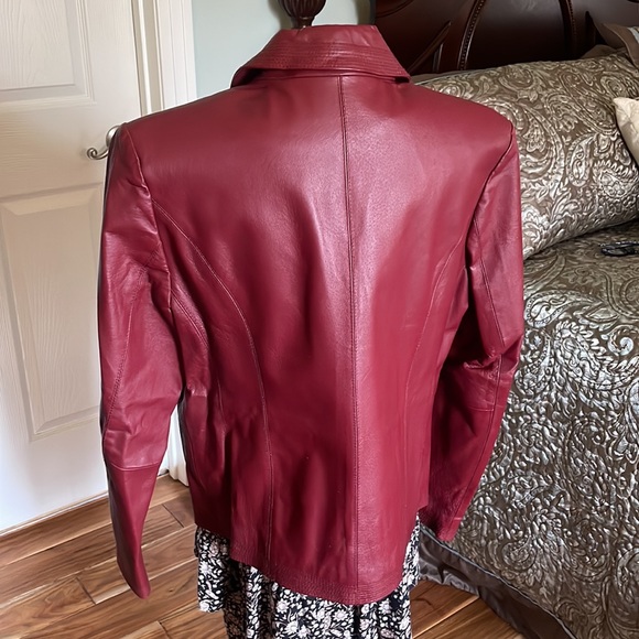 Chilli Pepper Red Leather Jacket.  🌶 - Picture 3 of 6